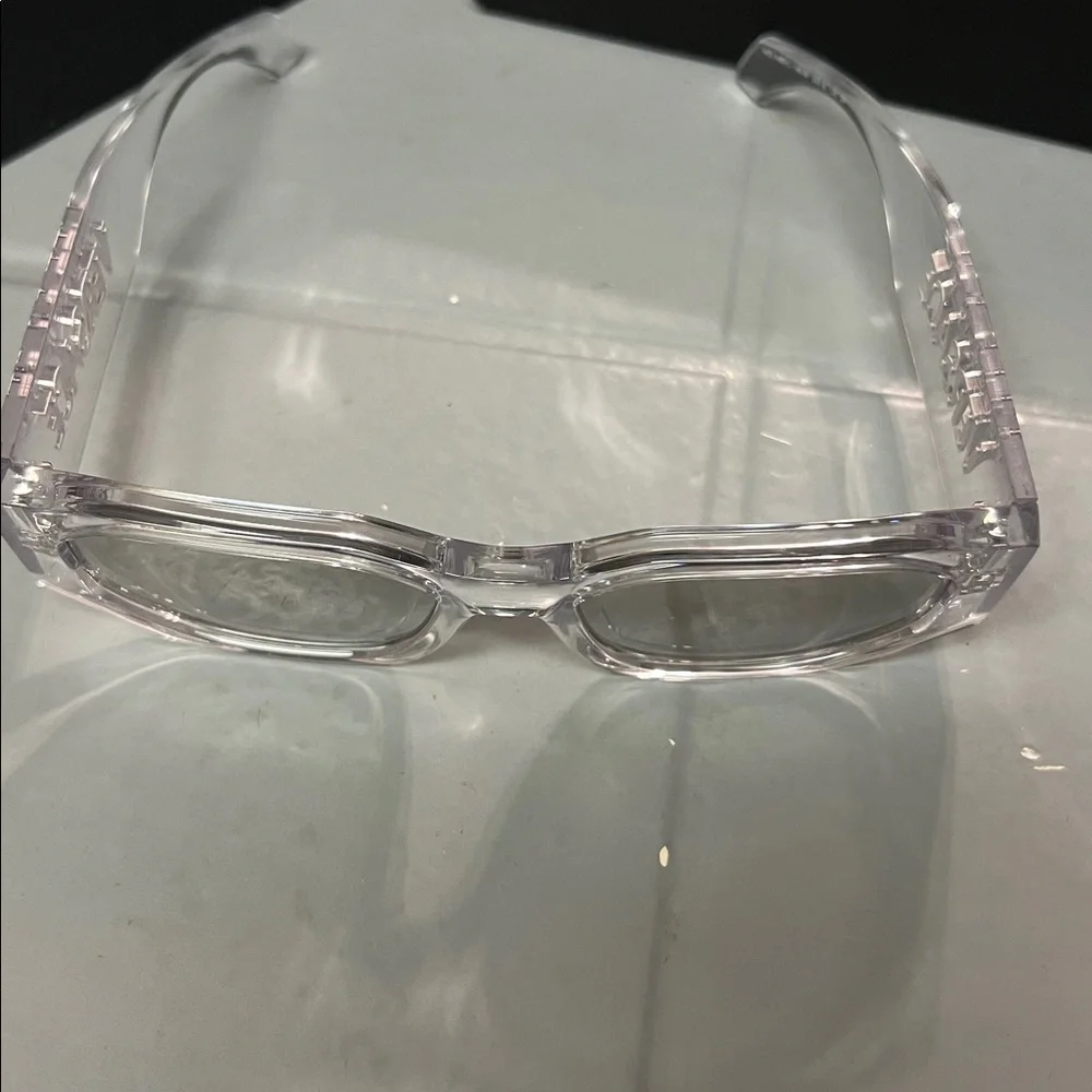 🔥VERSACE VE4489U 148 8V Transparent Mirror Silver Men's 55 mm Sunglasses Unisex
